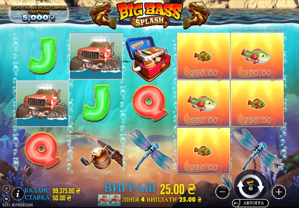 Big Bass Splash Геймплей 2